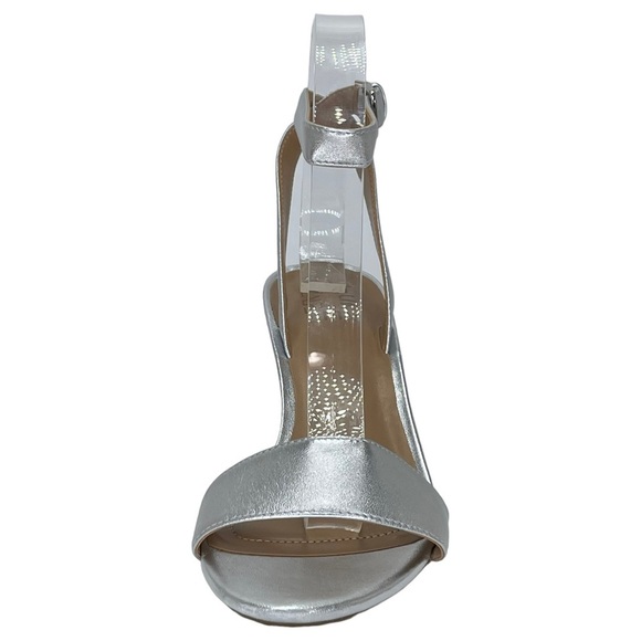 Naturalizer Womens Heels Right 8M Left 7.5M Tinda Soft Silver Leather - Picture 4 of 15